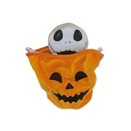 Halloween Figur 23 cm med Lyd, Lys & Bevægelse, Skelet 